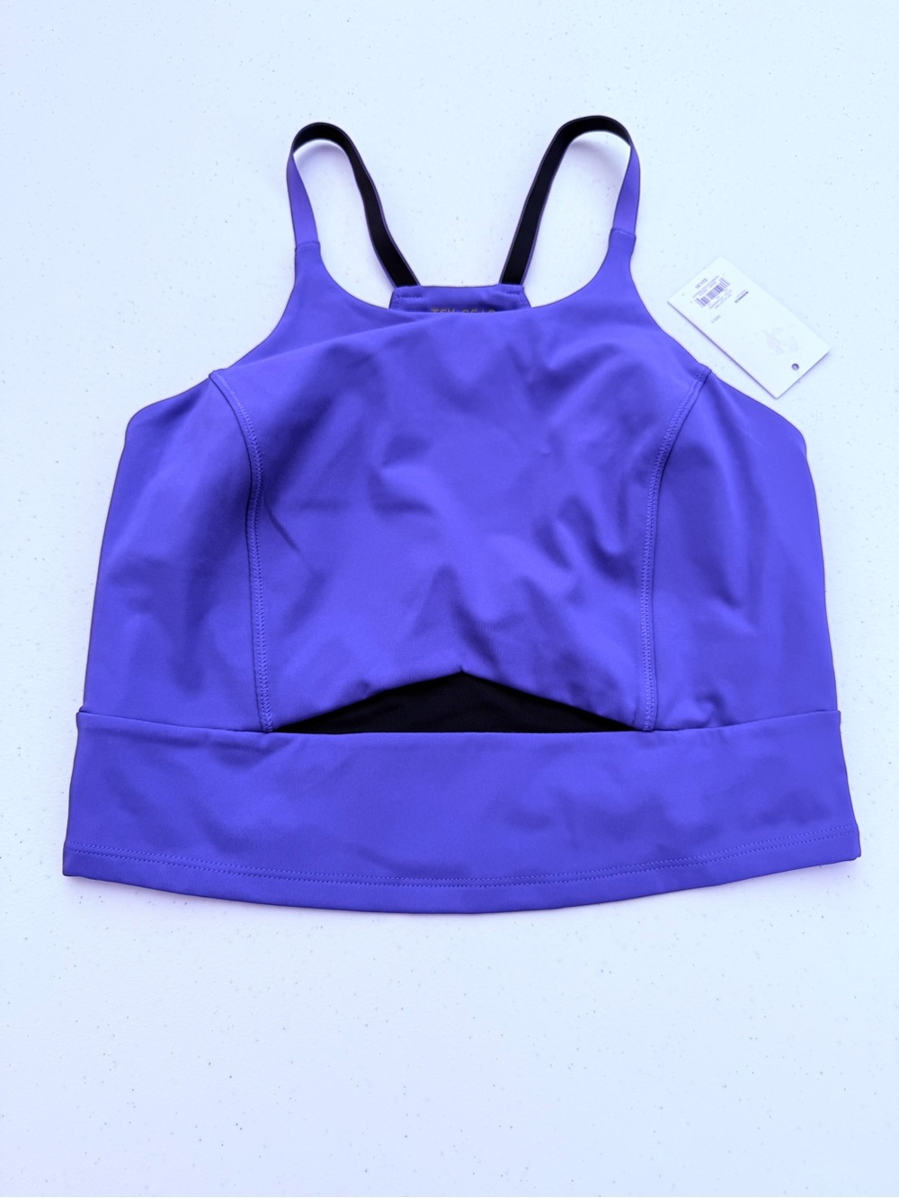 tek gear Purple High-Neck Strappy Sports Bralette